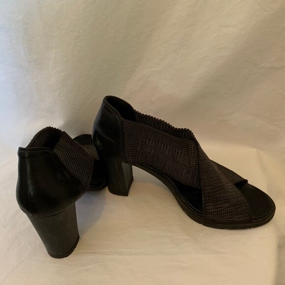 Hispanitas Leather & Stretch Strap Sandals – Size 41 (US 10) - Picture 2 of 4